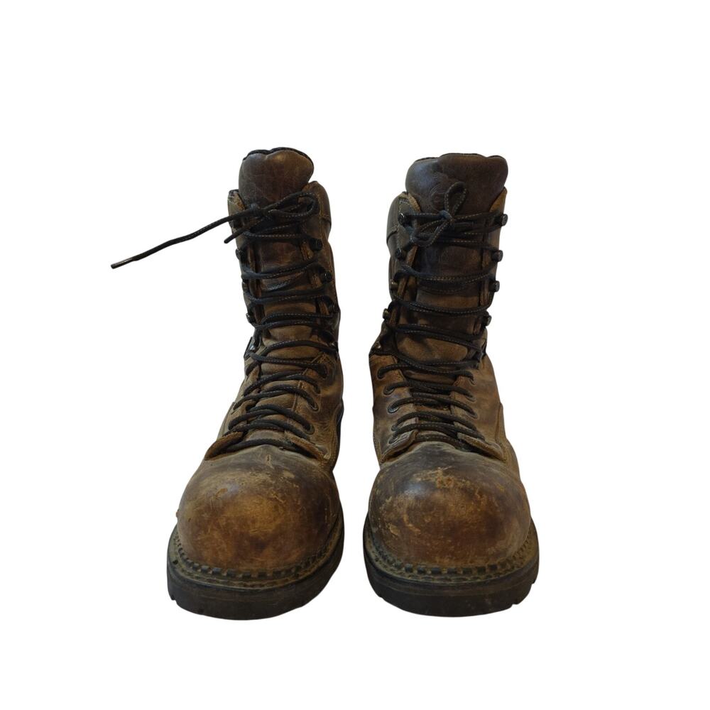 Georgia Boot Mens 10.5 Wide Brown 8" Concord Core Logger Waterproof Safety Boots